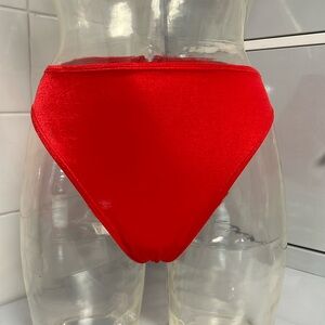 Half-Leotard: Hi-Cut Leg Shiny Spandex Spanks S NWOT